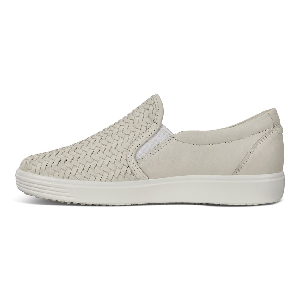 Slip On Mujer - ECCO Soft 7 - Blancos - QUN876124